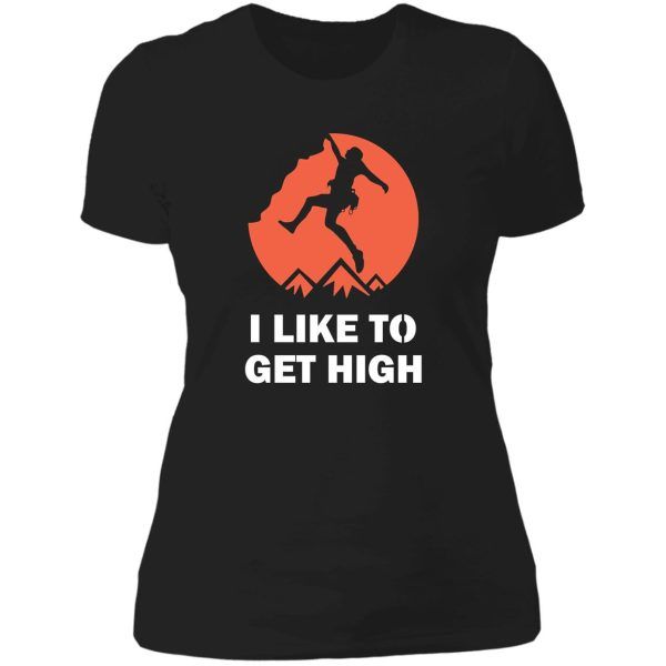 climbing funny t-shirt lady t-shirt