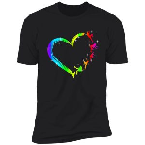 climbing heart watercolor art shirt