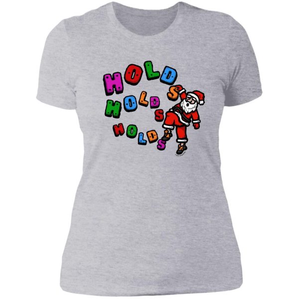 climbing holds holds holds rock climbing lady t-shirt