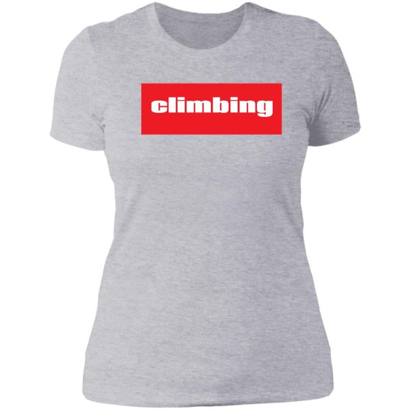 climbing lady t-shirt