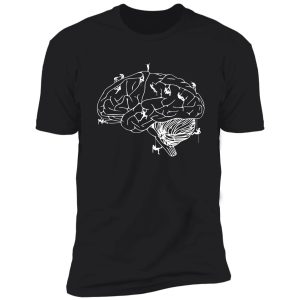 climbing on the brain shirt