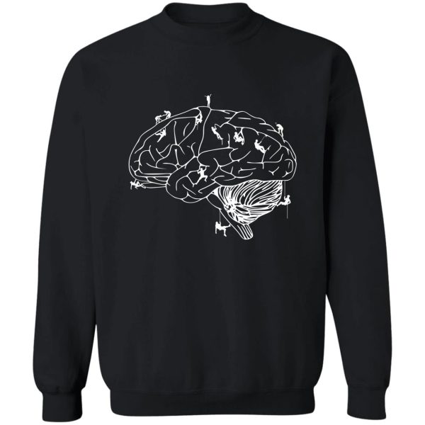 climbing on the brain sweatshirt