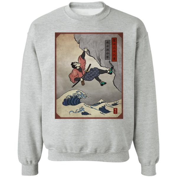 climbing samurai deep water soloing sweatshirt