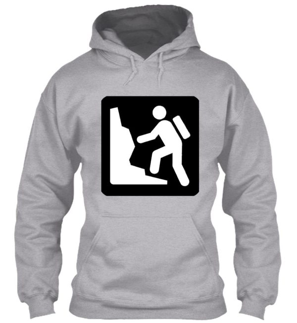 climbing sign & camper hiker hoodie