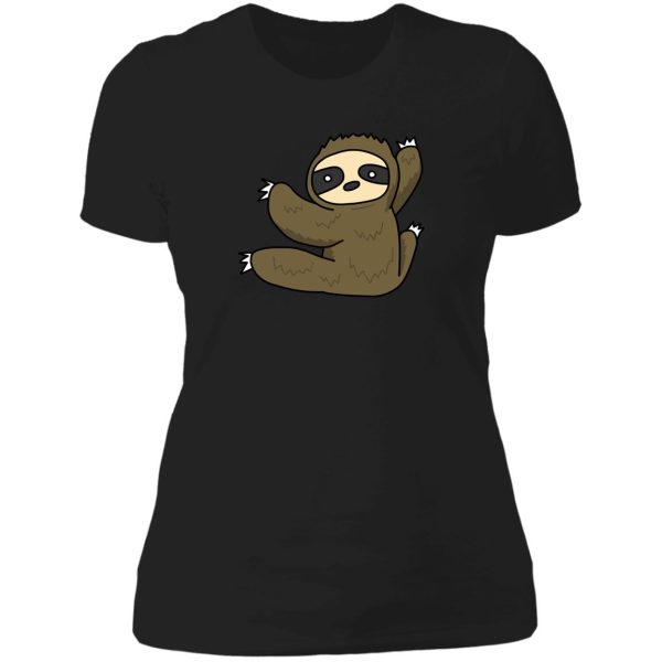 climbing sloth lady t-shirt