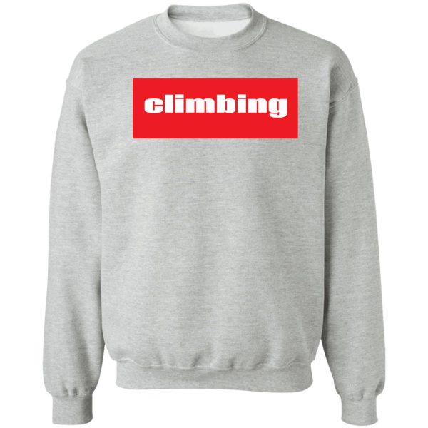 climbing sweatshirt