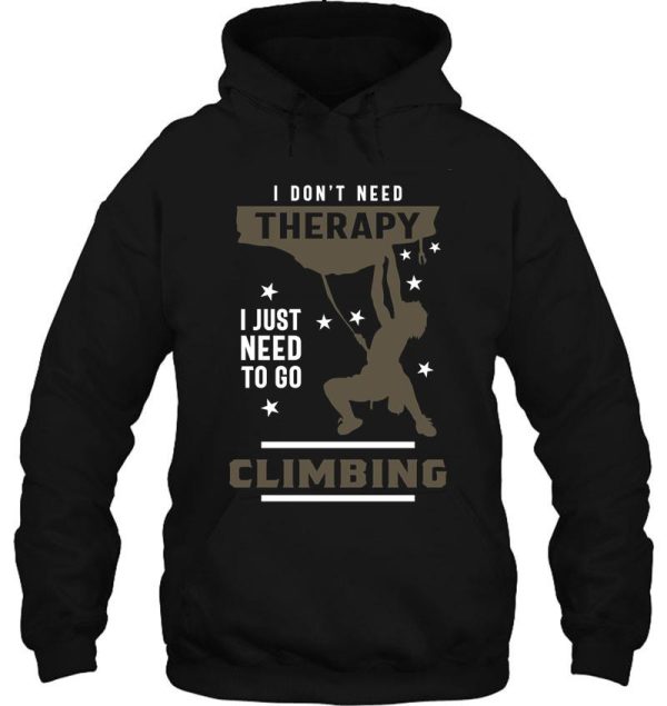 climbing therapy hoodie