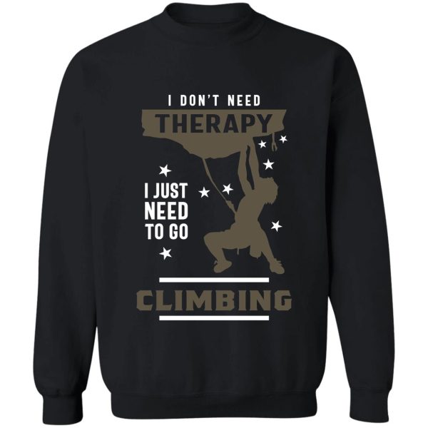 climbing therapy sweatshirt