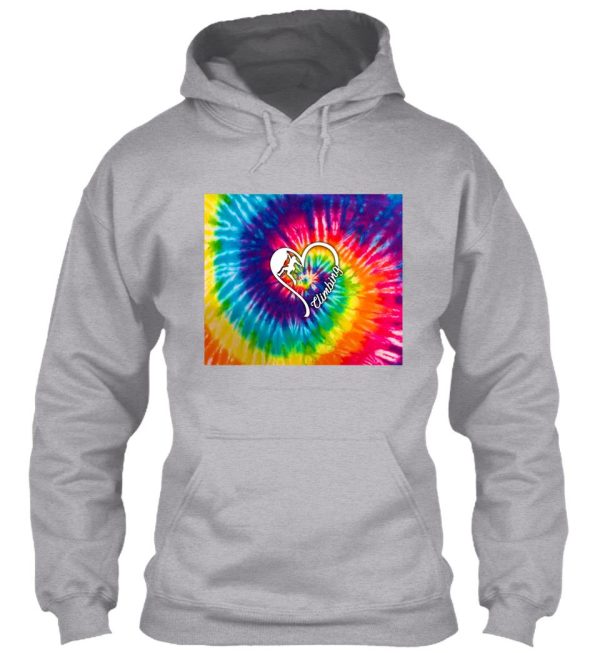 climbing tie dye hoodie