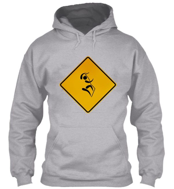 climbing - warning sign hoodie