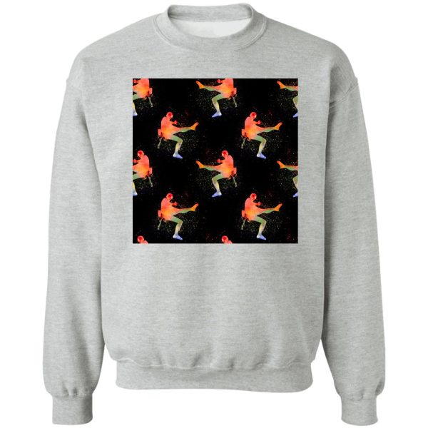 climbing watercolor art pattern sweatshirt