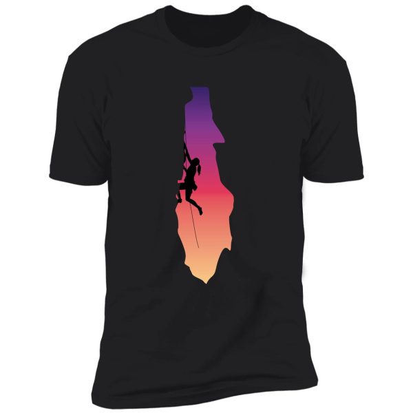 climbing woman shirt