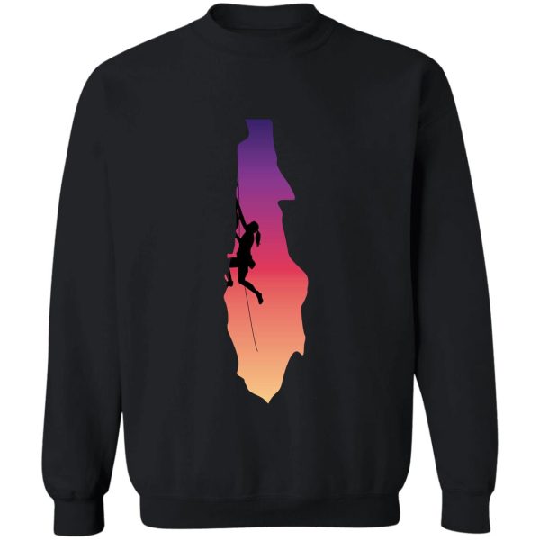 climbing woman sweatshirt