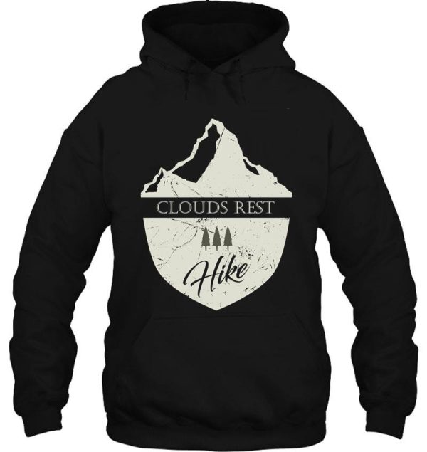 clouds rest california mountain hike hoodie