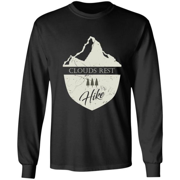 clouds rest california mountain hike long sleeve