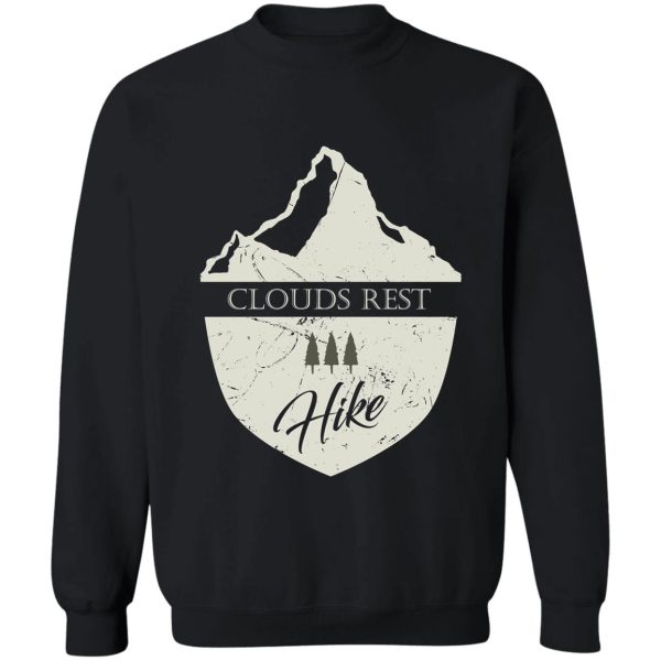 clouds rest california mountain hike sweatshirt