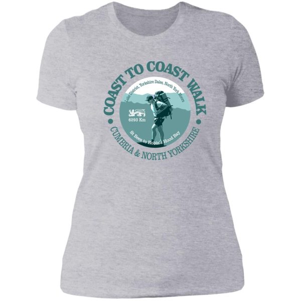 coast to coast walk (t) lady t-shirt