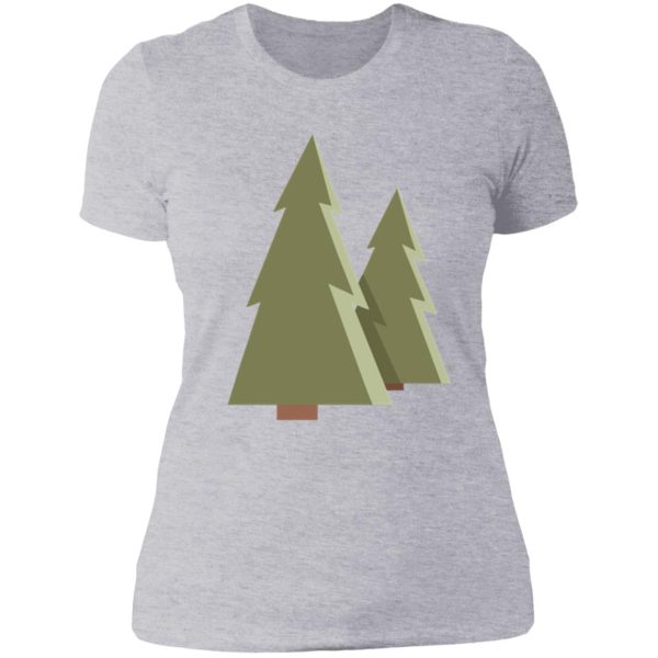 color block trees lady t-shirt