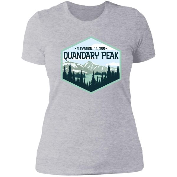 colorado 14ers quandary peak lady t-shirt