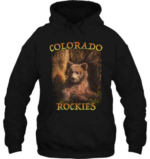 colorado bear nature hiking 80s 90s sports hoodie