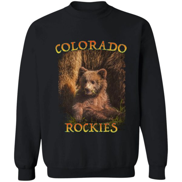 colorado bear nature hiking 80s 90s sports sweatshirt