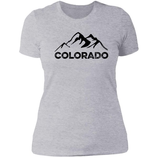 colorado & camper hiker lady t-shirt