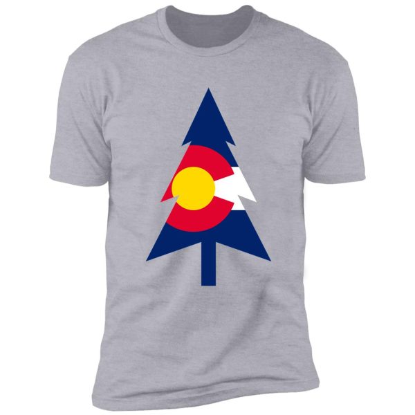 colorado flag tree & explorer travel shirt