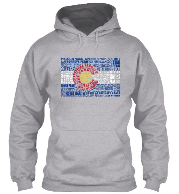 colorado fourteeners state flag 14ers hoodie