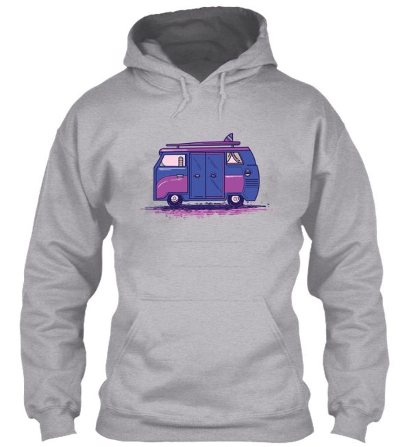 colored camper van hoodie