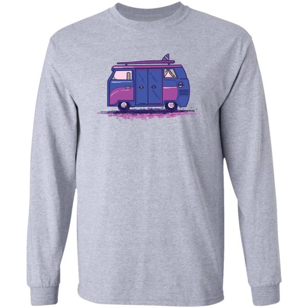 colored camper van long sleeve