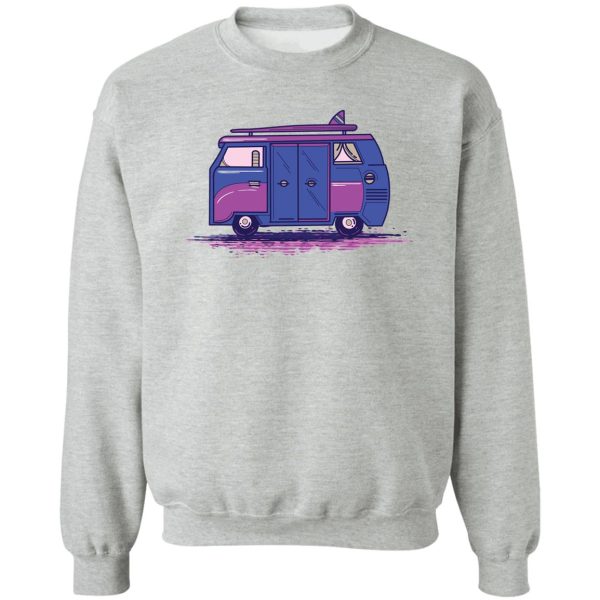 colored camper van sweatshirt