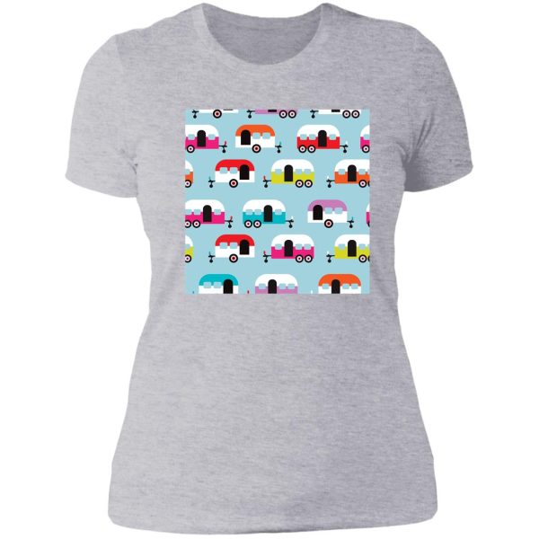 colorful bus lady t-shirt