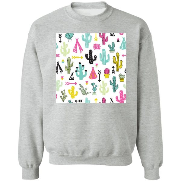 colorful camping sweatshirt