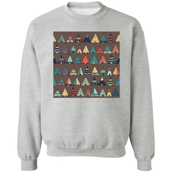 colorful tent sweatshirt