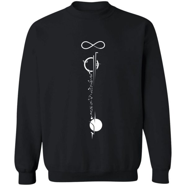 commander tattoo - white design sweatshirt