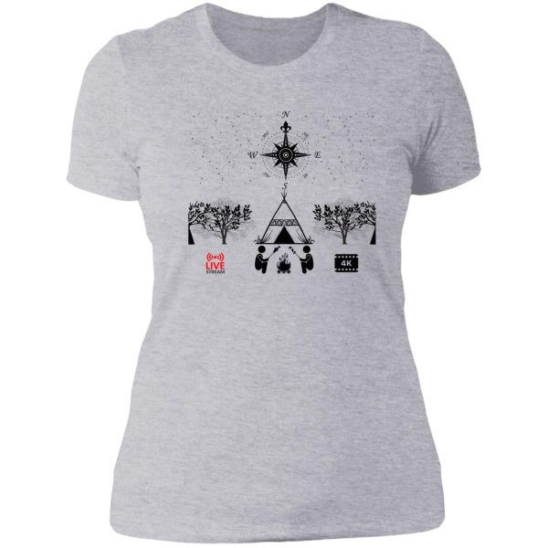 compass campfire lady t-shirt