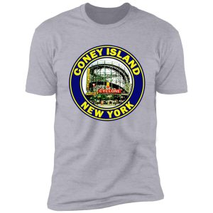 coney island new york cyclone roller coaster vintage shirt