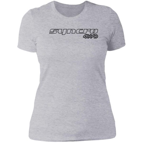 cool logo vanagon t3 syncro puch transporter lady t-shirt
