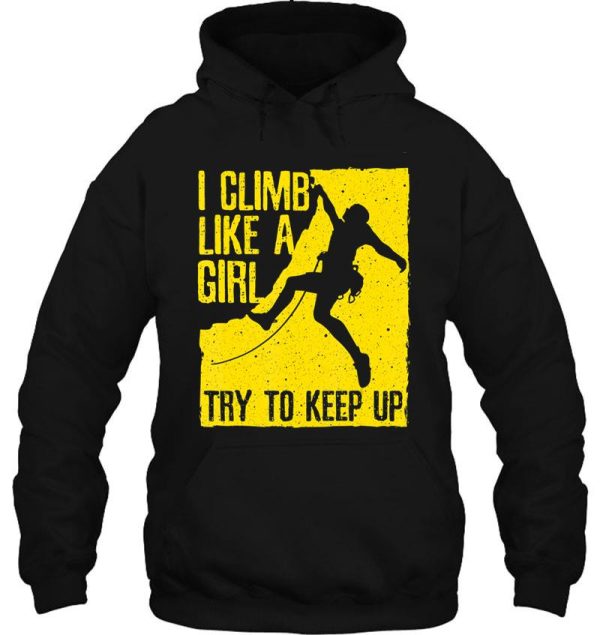 cool rock climbing for women girls kids climb hoodie