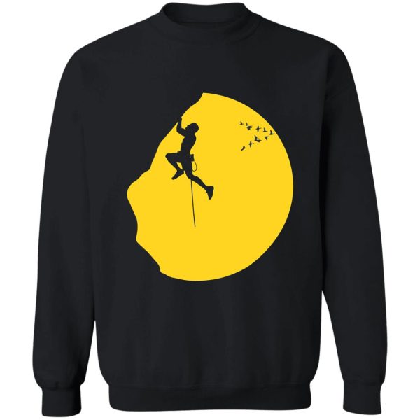 cool rock climbing mountains sport t-shirt sweatshirt