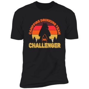 copy of campers campfire drinking team challenger camping bears funny shirt