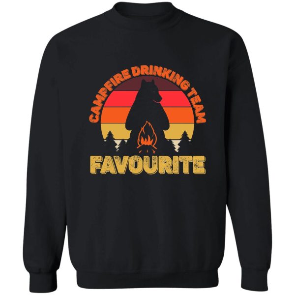 copy of campers campfire drinking team favourite camping bears funny sweatshirt