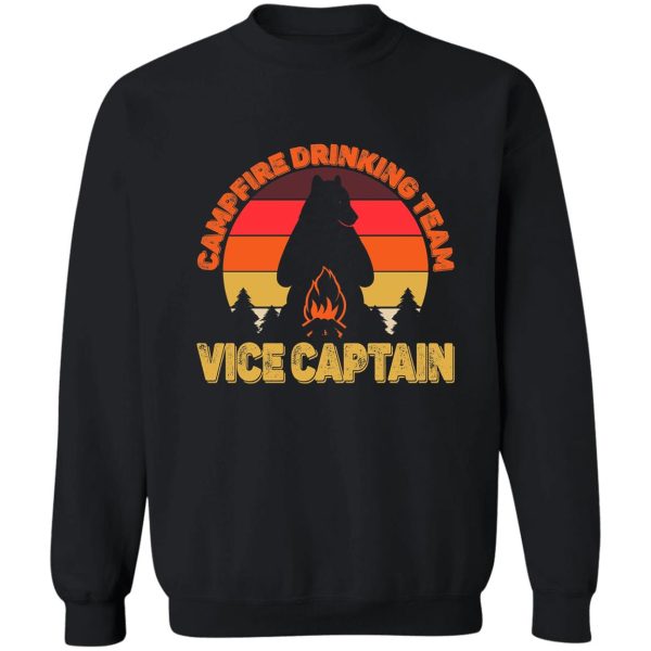 copy of campers campfire drinking team vice captain camping bears funny sweatshirt