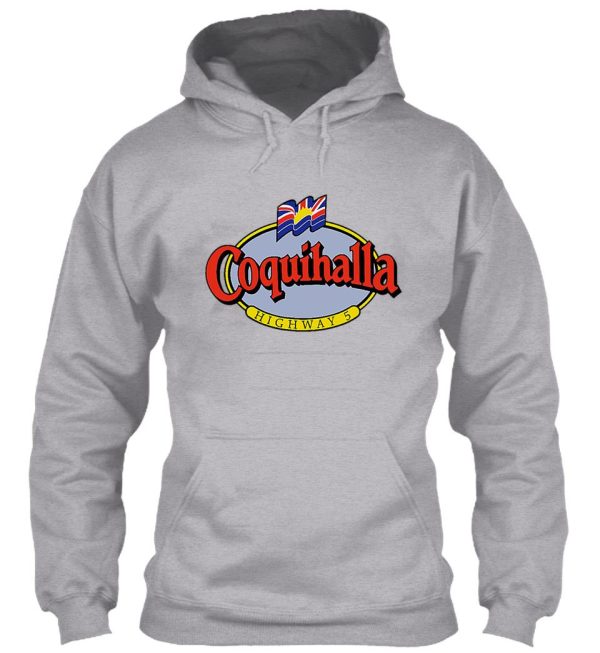 coquihalla highway 5 british columbia vintage travel decal hoodie