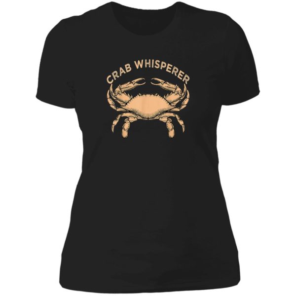 crab-whisperer-vintage-crabbing-hunting-fishing-crabs lady t-shirt