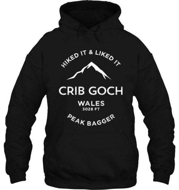 crib goch wales hiking hoodie