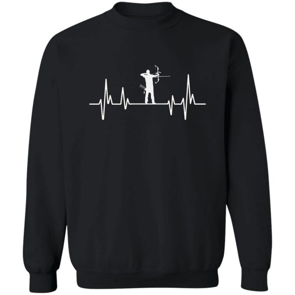 crossbow hunting heartbeat sweatshirt