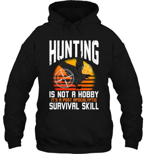 crow hunting crow hunter survival skill hoodie