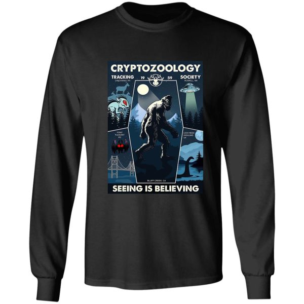 cryptozoology tracking society bigfoot long sleeve