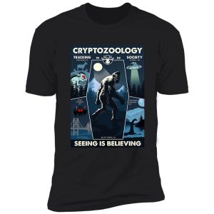 cryptozoology tracking society bigfoot shirt